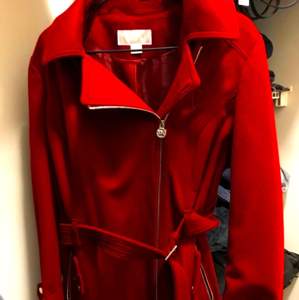 Women new with tags Michael Kors red coat